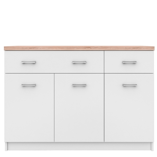 Komód 3d2s, fehér/tölgy sonoma, TOPTY Typ 07 raktárról