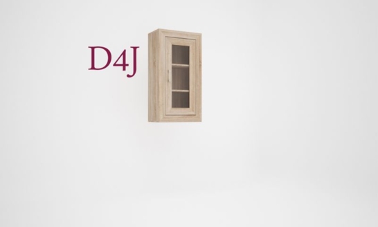 Dany Tálaló D4 Felső Vitrines Elem (56 cm)