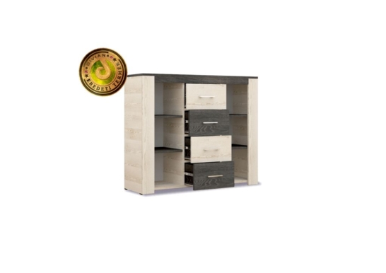 Bréma Szekrény B4 Fiókos Komód Elem