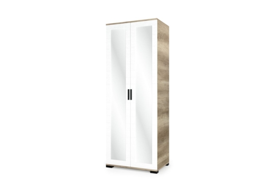 Galaxy Gardrób G6 (80 cm) canyon tölgy-rusztik fehér