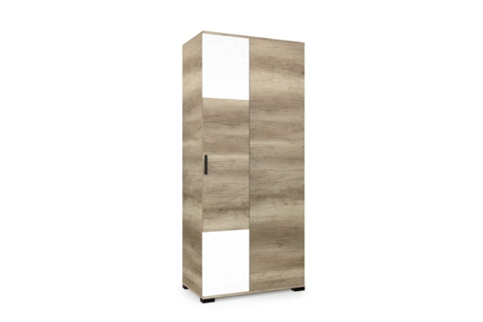 Galaxy Gardrób sarokelem G9 (92 cm) canyon tölgy-rusztik fehér