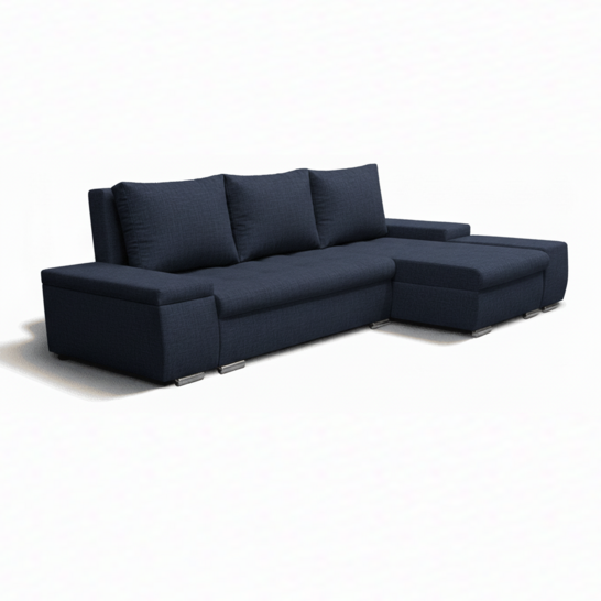 Kitti sarokkanapé lux23 fekete