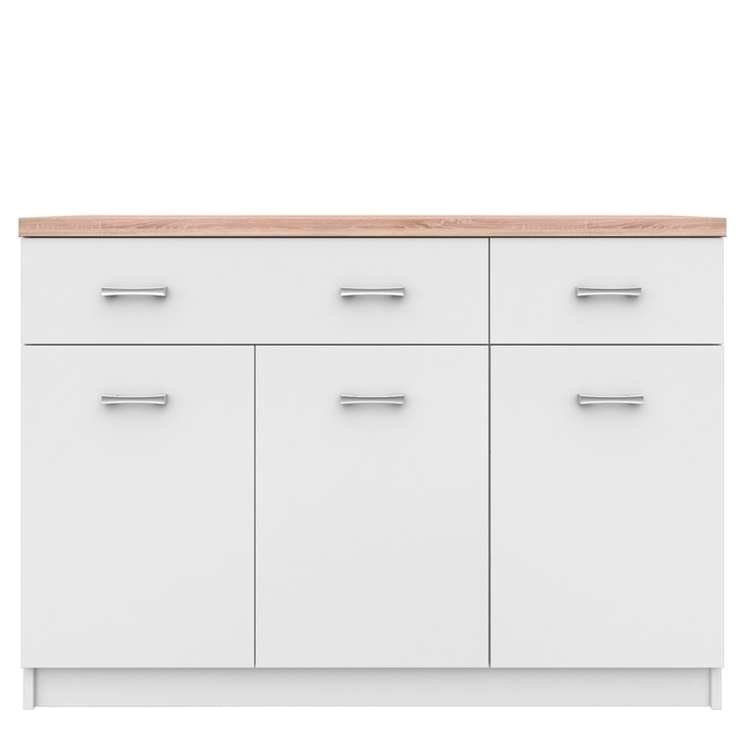 Komód 3d2s, fehér/tölgy sonoma, TOPTY Typ 07 raktárról