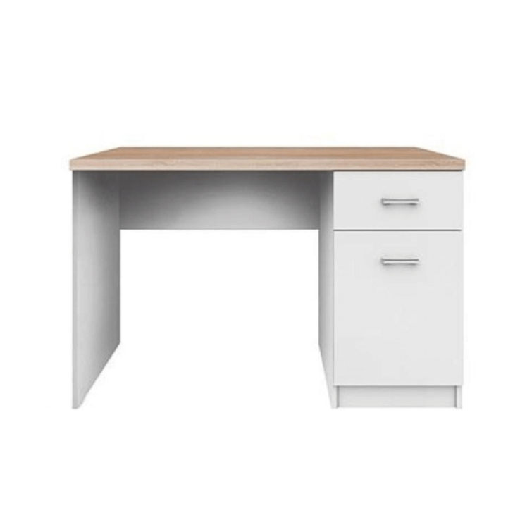 PC asztal 1d1s, DTD laminált, fehér/tölgy sonoma, TOPTY TYP 09 raktárról