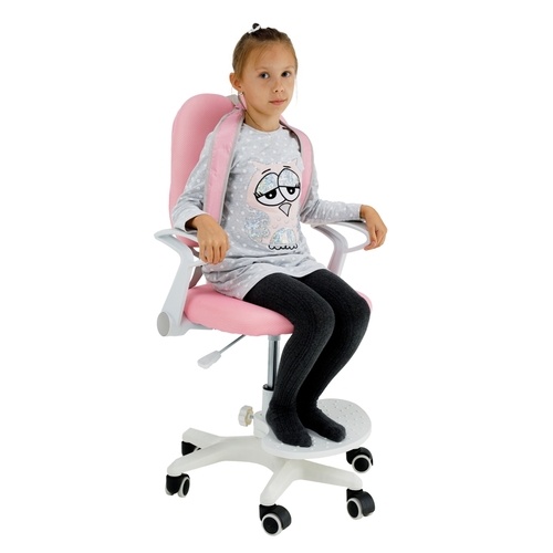 Növekvő szék alappal és pántokkal, rózsaszín/fehér, ANAIS