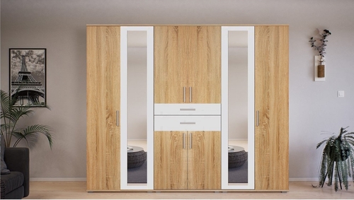GIB Salon 9. 240 cm Sonoma-Fehér
