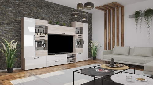 Capri MF-23 összeállítás 310 cm 130 cm-es Tv-s hátlappal