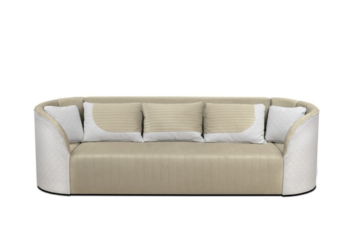 Design1 kanapé S12-Fehér bőr