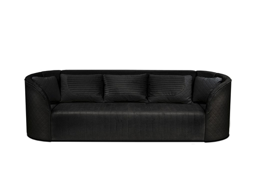 Design1 kanapé S99-Fekete bőr