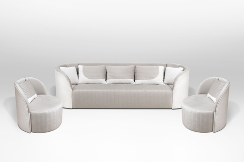 Design1 ülőgarnitúra E80-Fehér bőr