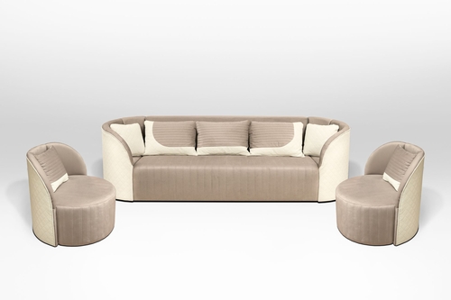 Design1 ülőgarnitúra S16-Bézs bőr