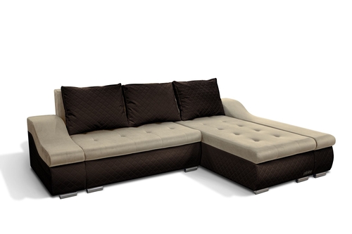 Design2 sarokkanapé s12-barna bőr