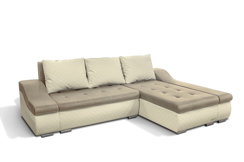 Design2 sarokkanapé s12-bézs bőr