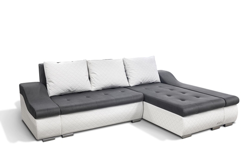 DESIGN2 SAROKKANAPÉ S96-FEHÉR BŐR Raktárról