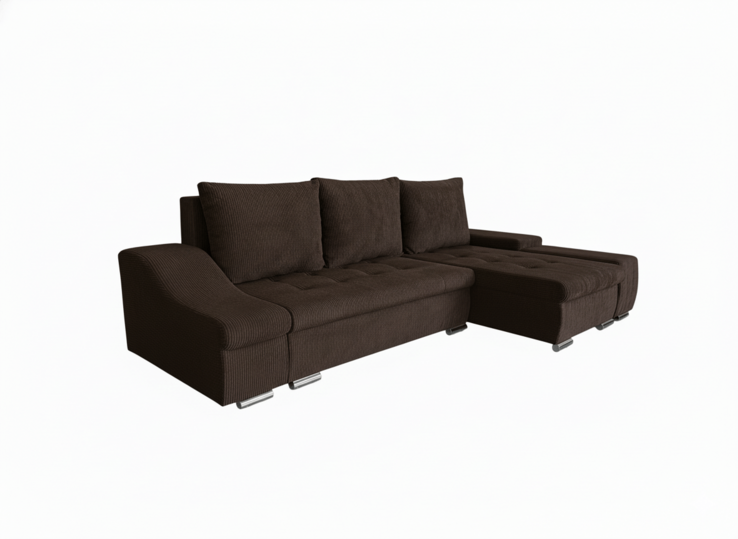 Róma Kord Sarokkanapé Barna