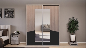 Tolóajtós gardrób D1FOT 160 cm