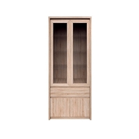 Vitrines szekrény, DTD laminált, tölgy sonoma, NORTY TYP 3 raktárról