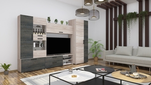 Capri 2-es összeállítás 320 cm 150 cm-es Tv-s hátlappal