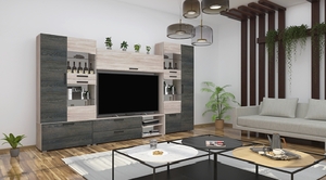 Capri 9-es összeállítás 310 cm 130 cm-es Tv-s hátlappal