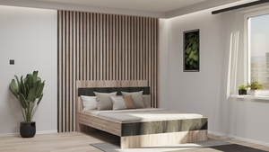 Tritón Falpanel 90 x 30 cm Lap: Antracit Léc: Kézműves tölgy