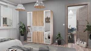 GIB Salon 2. 160 cm Sonoma-Fehér
