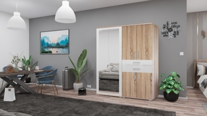 GIB Salon 3. Sonoma-Magasfényű Fehér