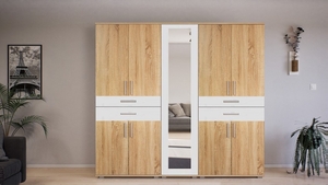 GIB Salon 5. 200 cm Sonoma-Fehér